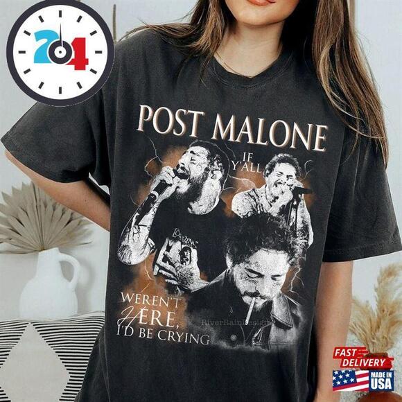 Tops - Retro Post Malone Tour Shirt Fan Posty Unisex